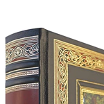 The leather-bound book "Entertaining Physics" by Yakov Perelman